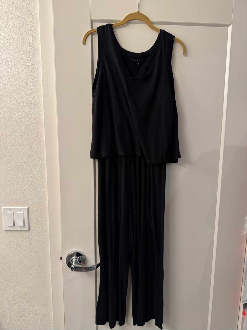 Duet Black Modern Nursing Jumpsuit size L